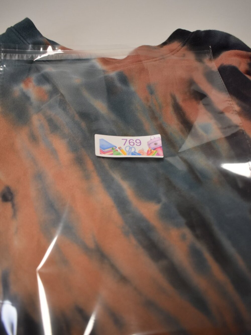 Wild Fable Women’s XL Tie Dye Pullover Sweatshirt Rust Blue Black Oversized - Picture 6 of 6